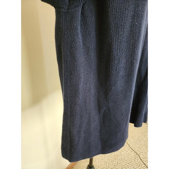 Talbots XL Petite Navy Cotton/Modial Bell Sleeve Sweater - Picture 4 of 6
